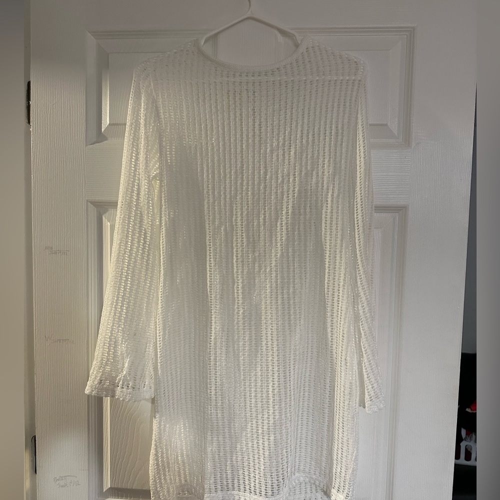 Mesh Beach Cover Up Dress